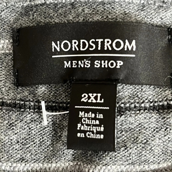 Nordstrom Men's Shop Wool Blend Striped Crewneck Sweater - NWOT - Size 2XL - Picture 4 of 5
